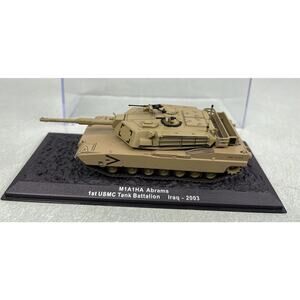 M1A1HA Abrams 1st USMC Tank Battalion Iraq 2003 1:72 Diecast Model In Display